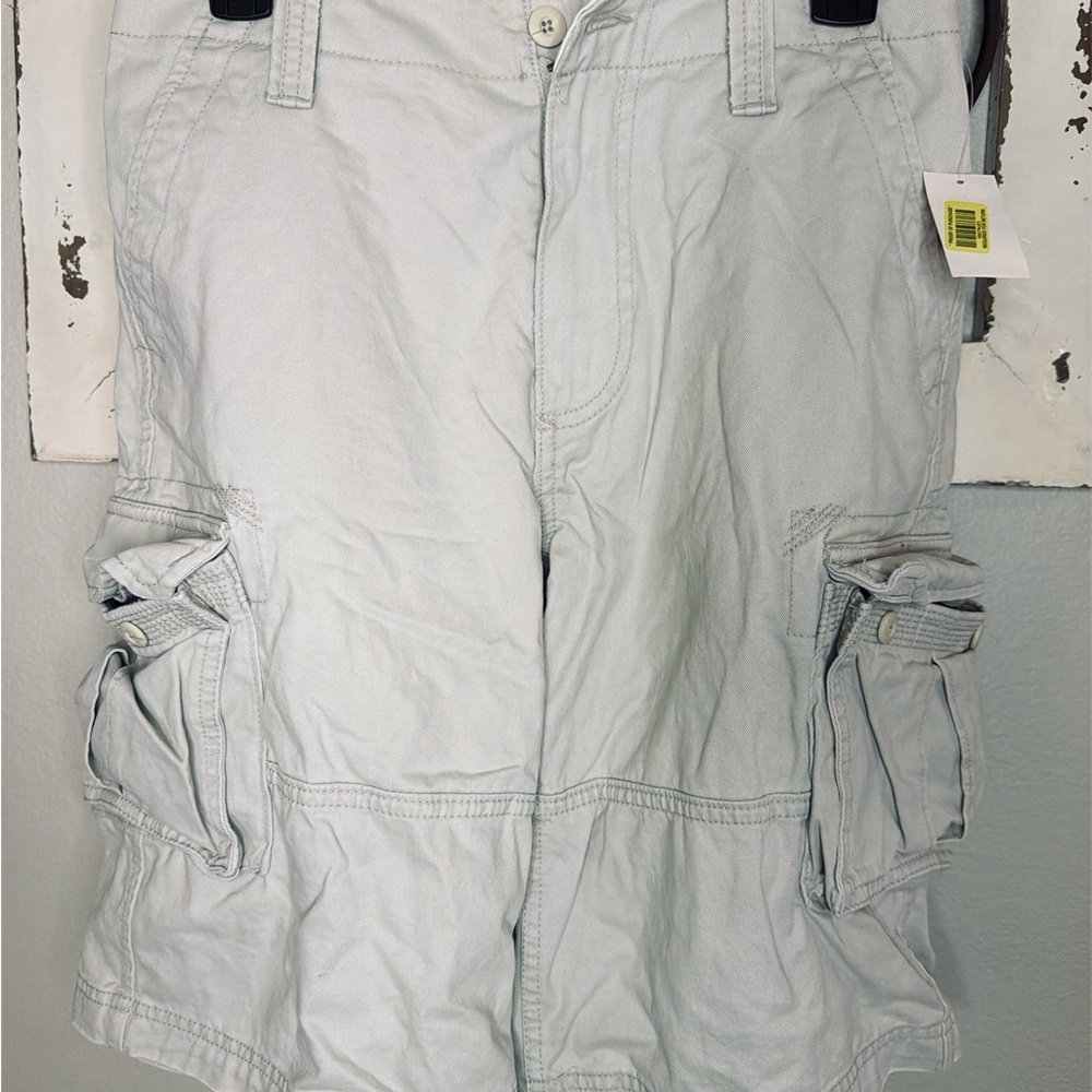 Boys Cargo Shorts Tan Size 16 NWT